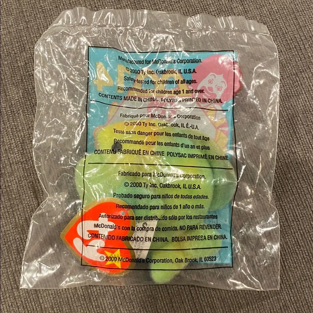 2000 McDonald’s TY Beanie Baby Happy Meal Toy - Coral the Fish  kids toys babies